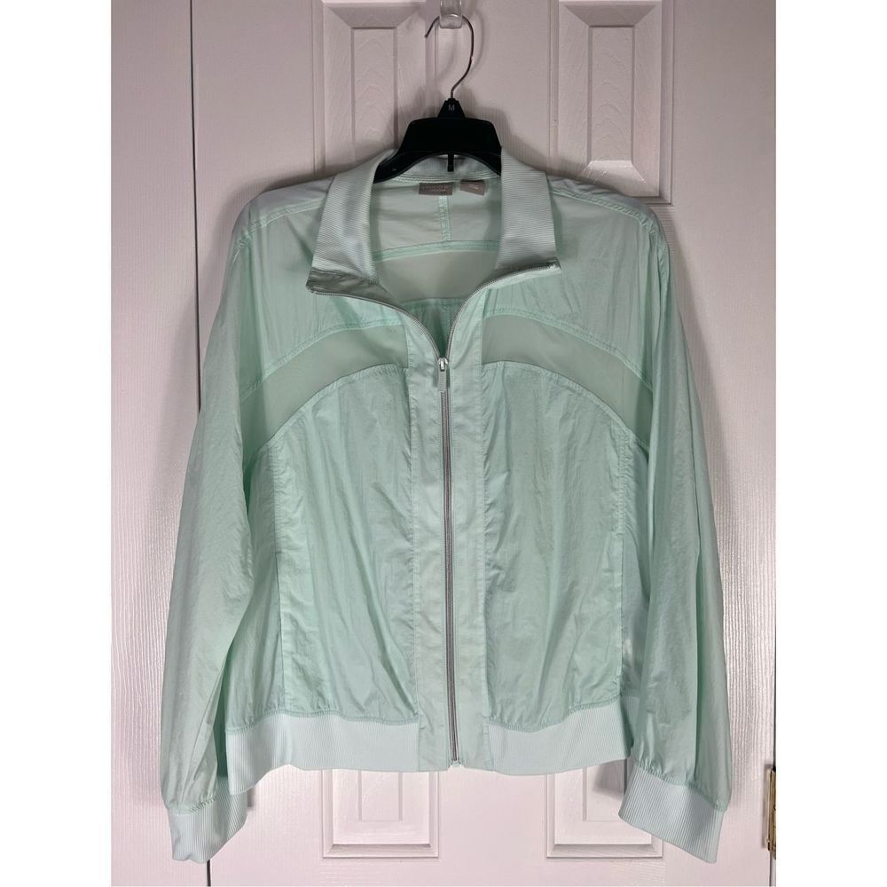 Chicos Womens Zenergy Teal Jacket Size 1